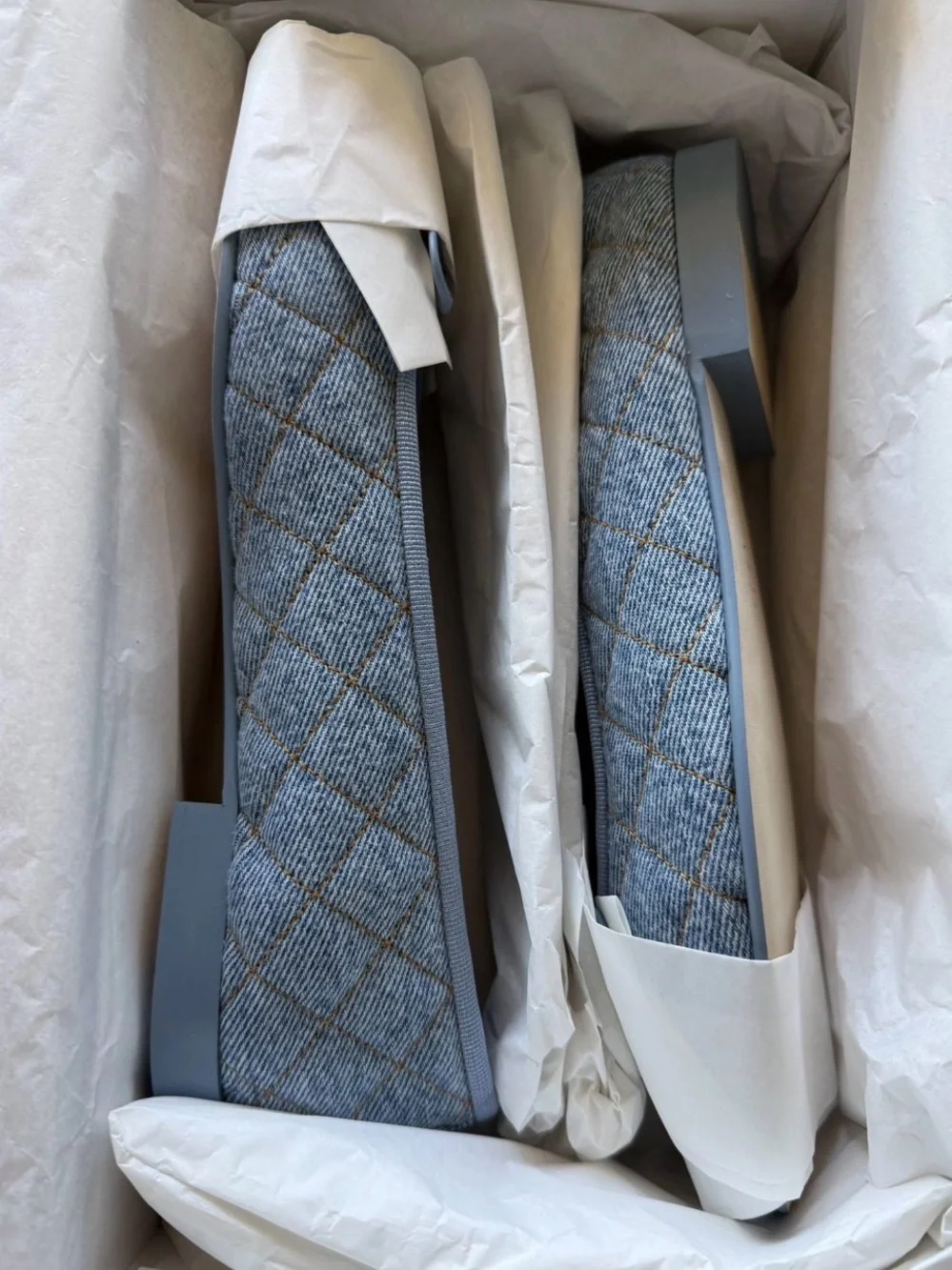 CHANEL denim quilted